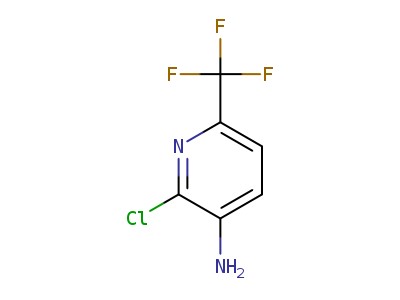 3-AMINO-2-CHLORO-6-TRIFLUOROMETHYLPYRIDINE의 분자구조식