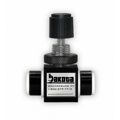 PTFE Utility Needle Valves - Aluminum Shell, Brass Bushing