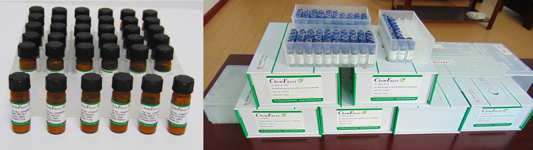 Chemfaces에서 제공하고 있는 천연 화합물 제품