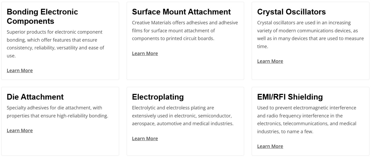 Creative Materials를 대표하는 이미지